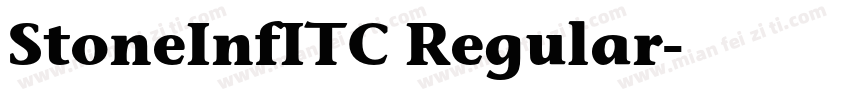 StoneInfITC Regular字体转换